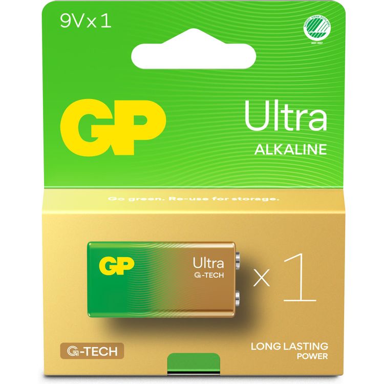 Tootefoto - GP Batteries Ultra Alkaline GP1604AU Einwegbatterie 9V Alkali (151434)