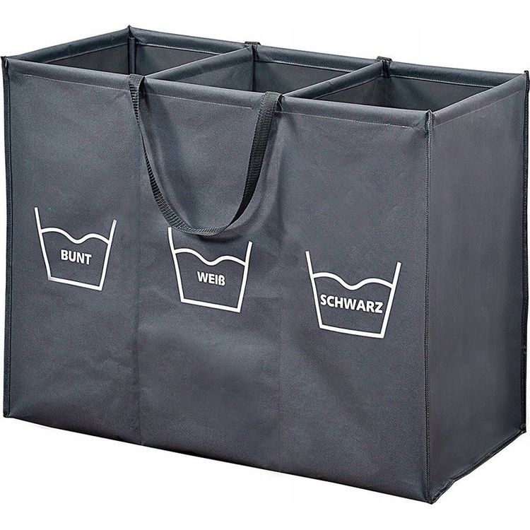 Tootefoto - Kesper pesukorv Kokkupandav hall lahtritega pesukorv, suur pesukorv, riidest pesukorv, vannitoakorv, Kesper