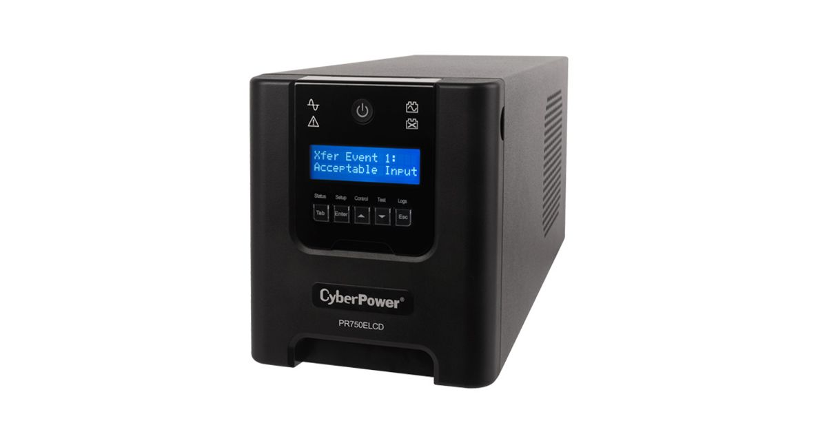 CyberPower PR750ELCD uninterruptible power supply (UPS) 0.75 kVA 675 W