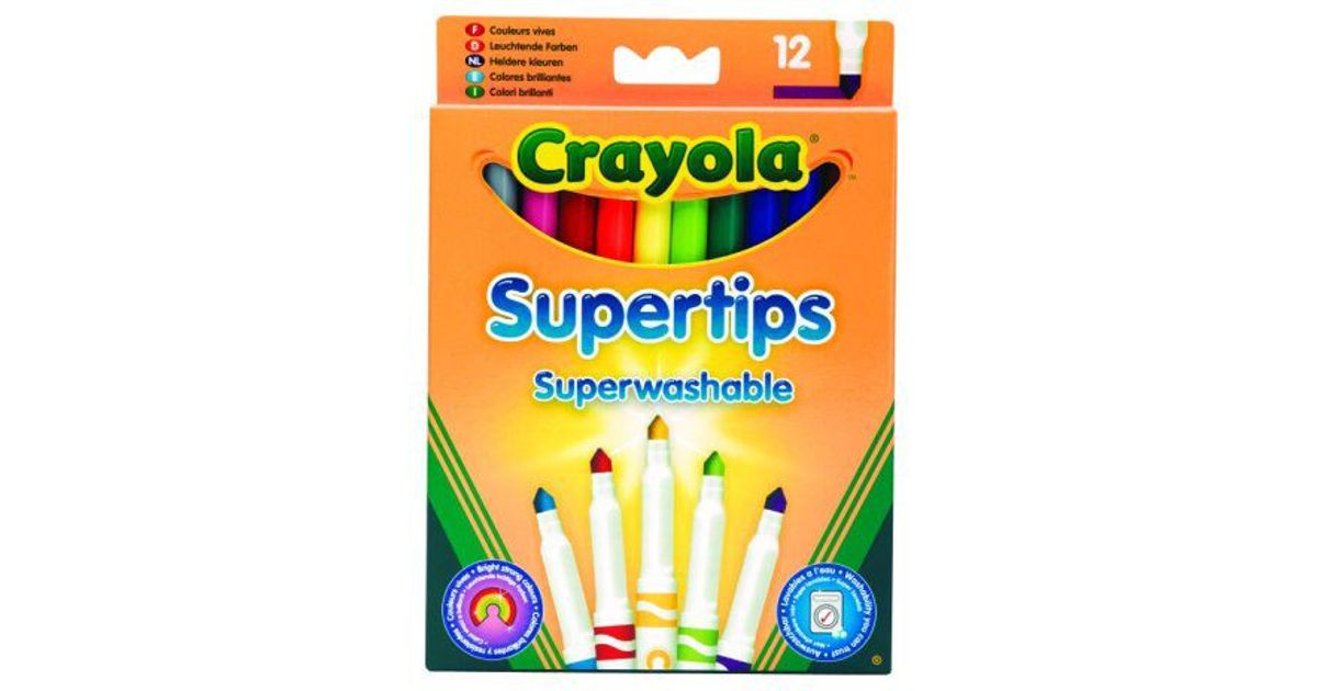 Crayola CRAYOLA Supertips Pastel markers. 12pcs - 7509 - Pencils and  accessories - Stationery - Office equipment - MT Shop