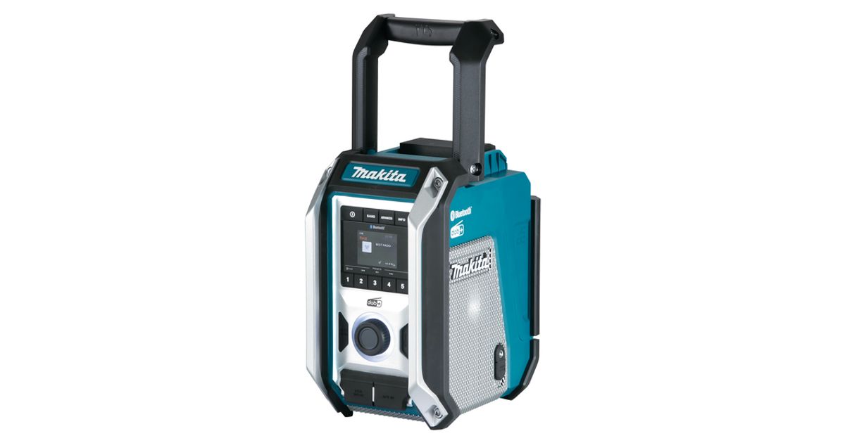 Makita DMR115 radio Worksite Black Blue Job site radios Cordless tools Tools and accessories MT Shop