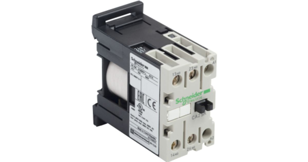 Schneider Electric TeSys SK control relay electrical relay Black, White