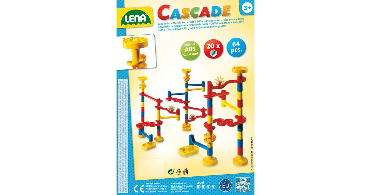 Lena Cascade Knikkerbaan KIGA motor toy - Constructors - Construction - Toys Children's and baby accessories - MT Shop