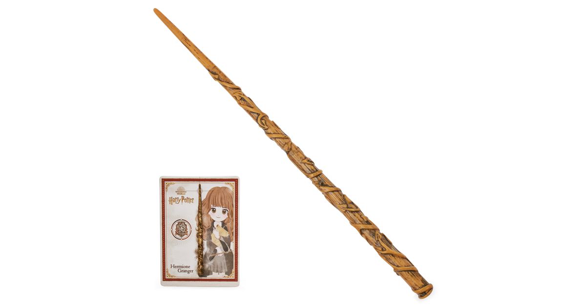 Wizarding World Harry Potter 12 Inch Spellbinding Hermione Granger Wand With Collectible Spell 5348