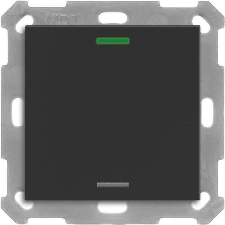 Tootefoto - MDT BE-TAL55T106.01 KNX Taster Light 55 1f RGBW Temperatursensor sw matt Neutral 1 (BE-TAL55T106.01)