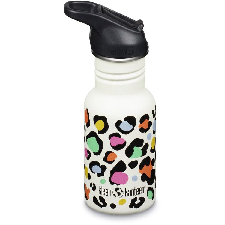 Tootefoto - Kid Kanteen Classic Narrow (Flip Sport), 355ml/12oz, Leopard Print