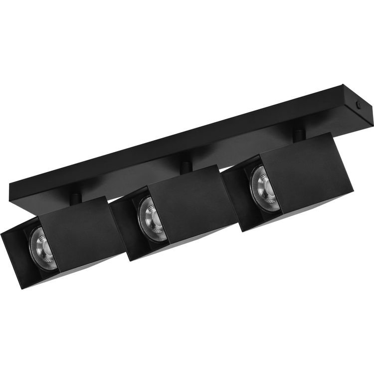 Tootefoto - Orno KUBAR SP 3 laelamp, seina- ja laekinnitus, 3xGU10, IP20, must