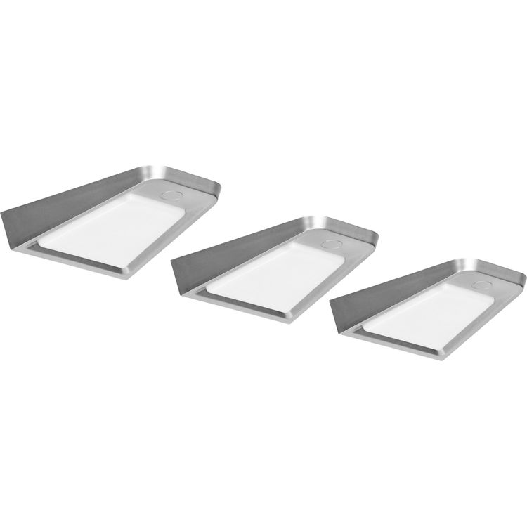 Tootefoto - Orno DIKI komplekt 3-st kapialusest LED-valgustist, 3x2W, 4000K, puutevaba l litiga, h bedane