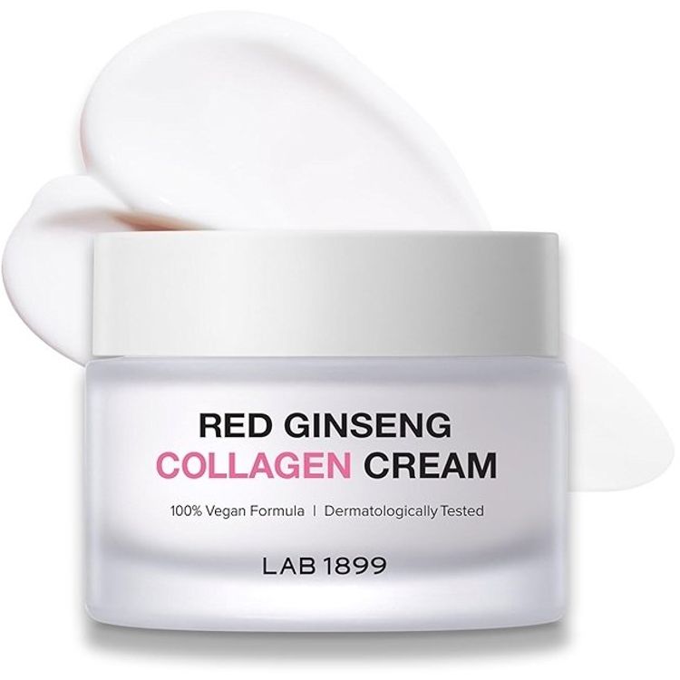 Tootefoto - Lab 1899, Red Ginseng, Collagen, Improves skin elasticity, Cream, For Face, 50 ml For Women