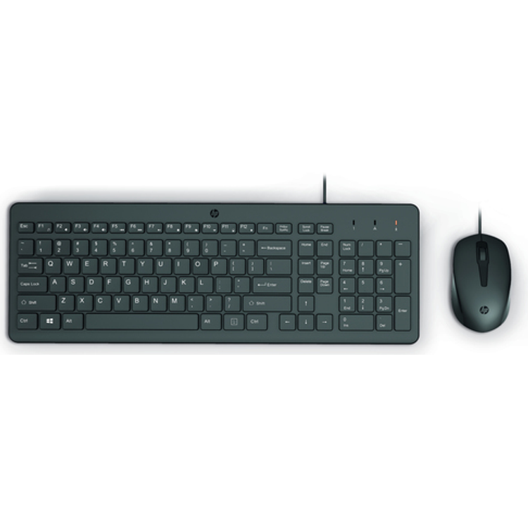 Tootefoto - HP 150 - Tastatur-und-Maus-Set - USB - Franz sisch - Schwarz - f r HP 21, 22, 24, 27, Pavilion 24, 27, TP01, Pavilion Laptop 13, 14, 15 (240J7AA#ABF)