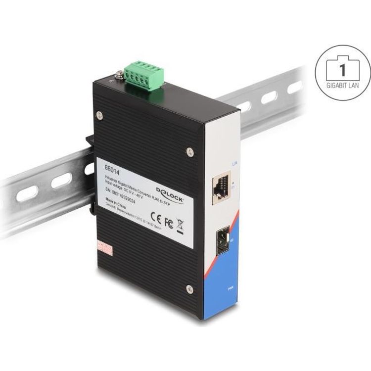 Tootefoto - DeLOCK 88014 Netzwerk-Switch Unmanaged Gigabit Ethernet (10/100/1000) Schwarz (88014)