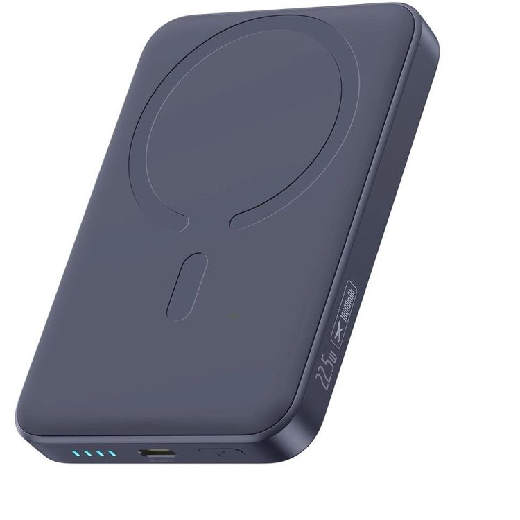 Tootefoto - Powerbank Baseus Powerbank Baseus EnerFill FM11 10000mAh 22.5W kompatybilny z MagSafe z czarnym kablem Basues Simple USB-C 20V/3A 30cm - ciemnoszary