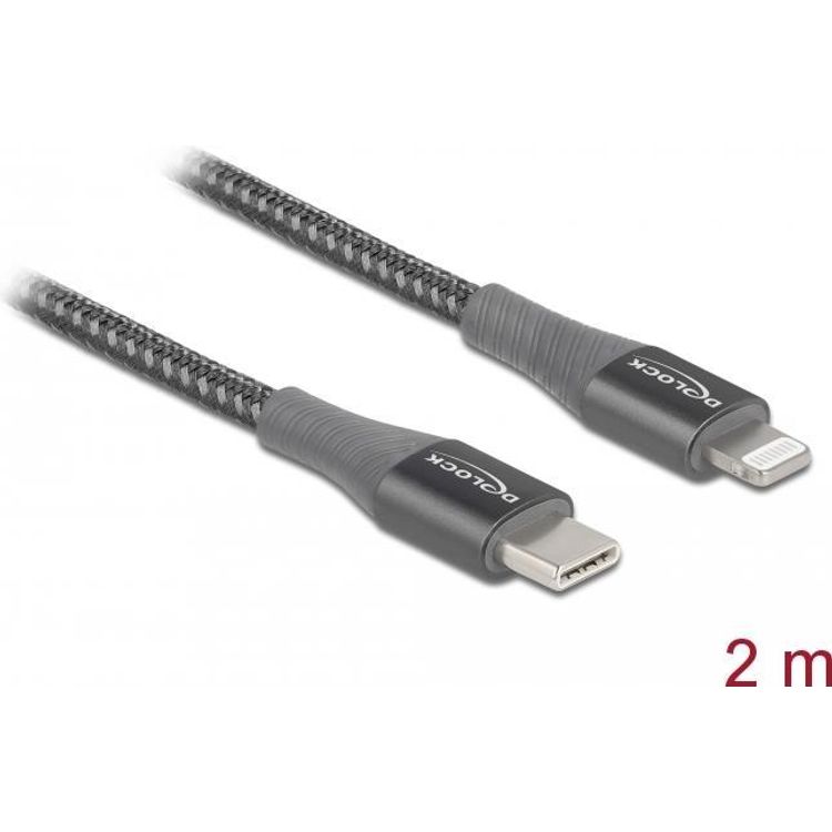 Tootefoto - DeLOCK 86632 USB-kaabel 2 m USB 2.0 USB A Lightning Hall