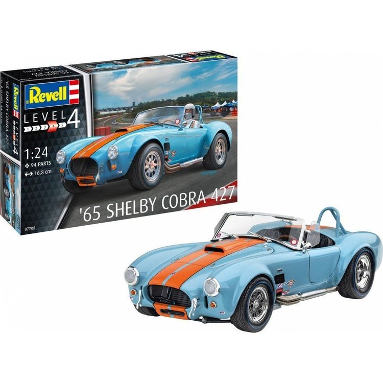 Tootefoto - Revell 07708 65 Shelby Cobra 427 Automodell Bausatz 1:24 (07708)