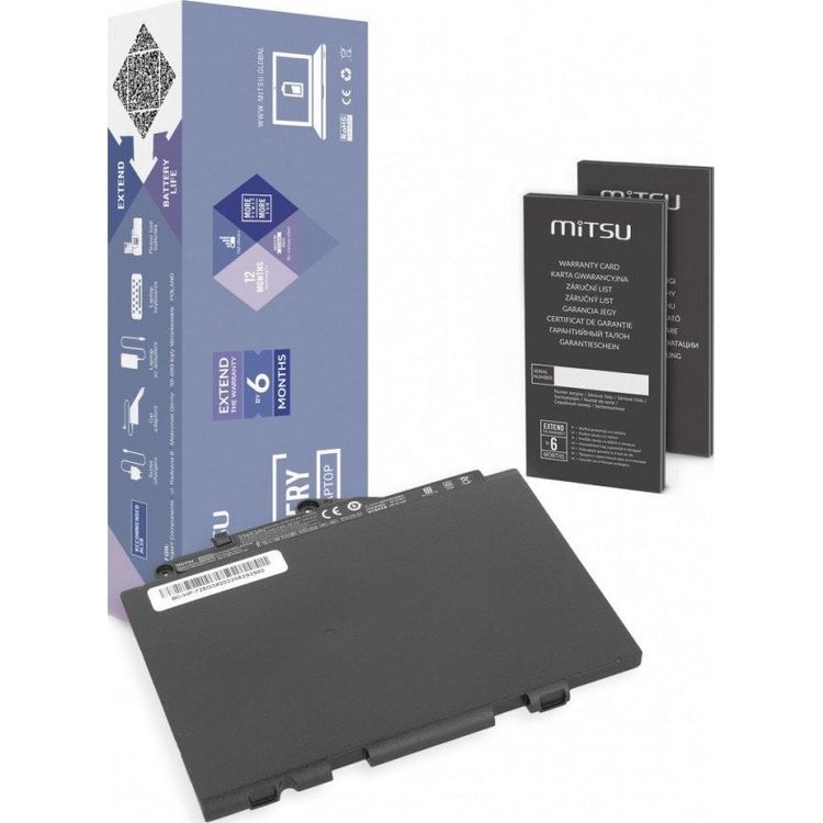 Tootefoto - Mitsu Battery Battery for HP EliteBook 725 G3, 820 G3 4000 mAh (44 Wh) 11.1V - 10.8 Volt