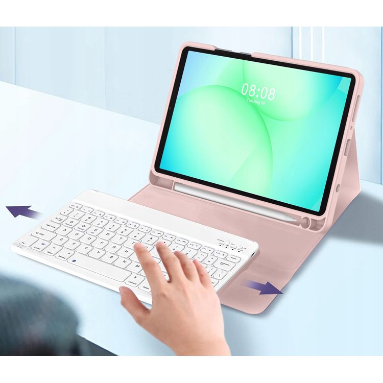 Tootefoto - TECH-PROTECT SC PEN + KLAVIAAT GALAXY TAB A9 / A11 8.7 X110 / X115 / X133 / X135 PINK