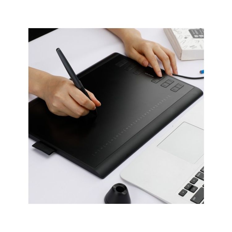 Tootefoto - HUION H1060P graafikalaud Must 5080 lpi 250 x 160 mm USB