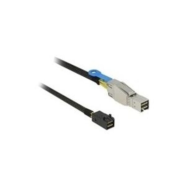 Tootefoto - DeLOCK - Externes SAS-Kabel - SAS 12Gbit/s - 4x Mini SAS HD (SFF-8644) (M) bis 4x Mini SAS HD (SFF-8643) (M) - 1 m (83618)
