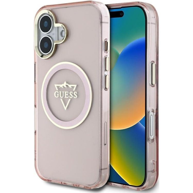 Tootefoto - Arvake IML Metal Mountain Logo Magsafe iPhone 16 mbris roosa