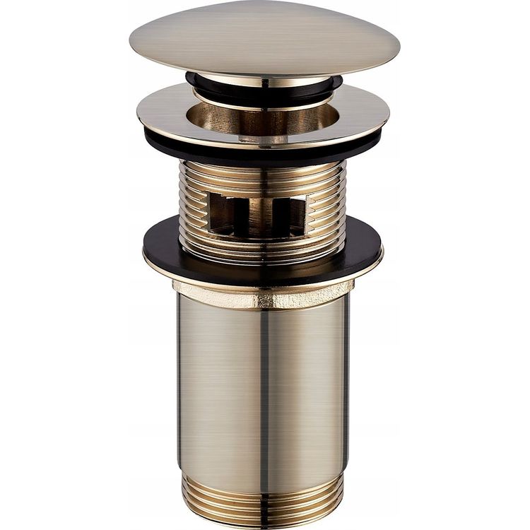 Tootefoto - Omnires Metallist kl psuga pistik kraanikausi sifoonile 5/4", harjatud kuld