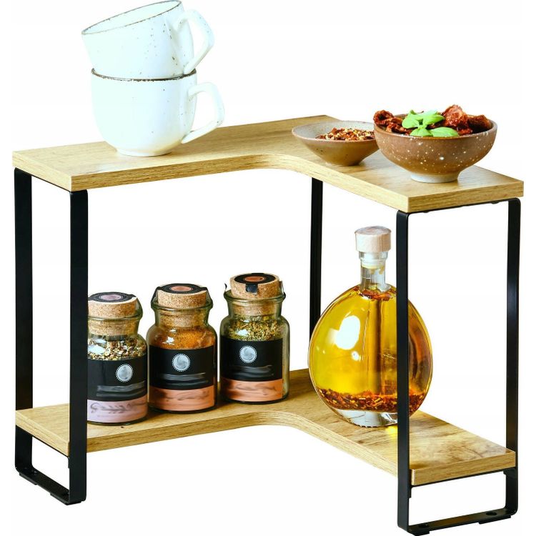 Tootefoto - Puidust riiulitega k giriiul Kesper Corner, 30 x 30 x 28 cm