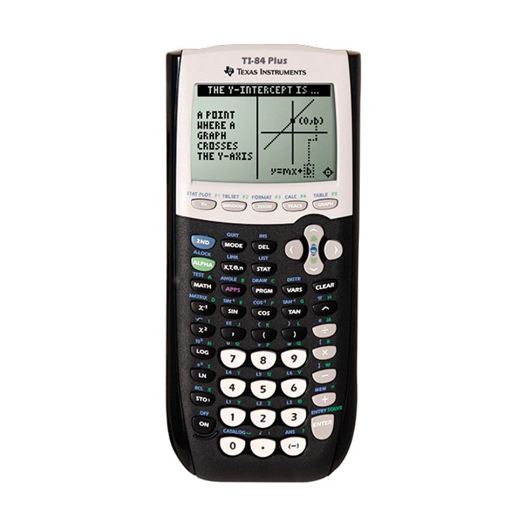 Tootefoto - Texas Instruments TI-84 Plus kalkulaator Tasku Graafikute kalkulaator Must