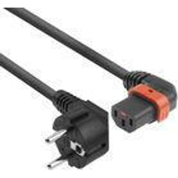 Tootefoto - IEC LOCK EL451S toitekaabel Must 2 m CEE7/7 C13 pistikut