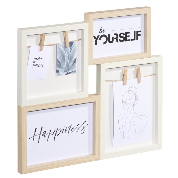 Tootefoto - Hama Kiruna Tamm, Valge Mitme pildi raam