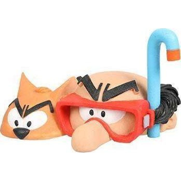 Tootefoto - AQUA DELLA Aqua Della Decoration Smurf Diver Gargamel 14.4x10x8.4