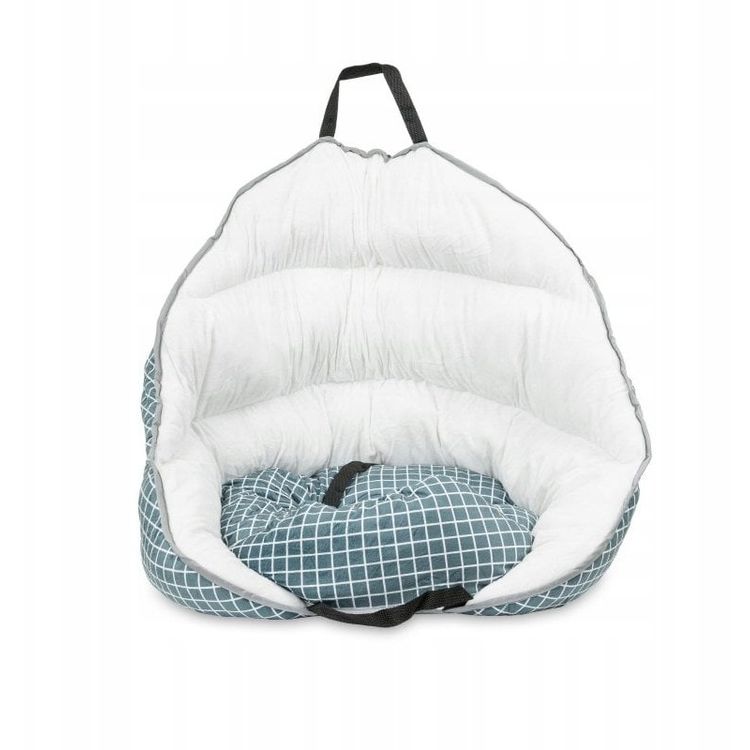 Tootefoto - Kaasaskantav turvatool koertele, tumehall, 60*50*50cm