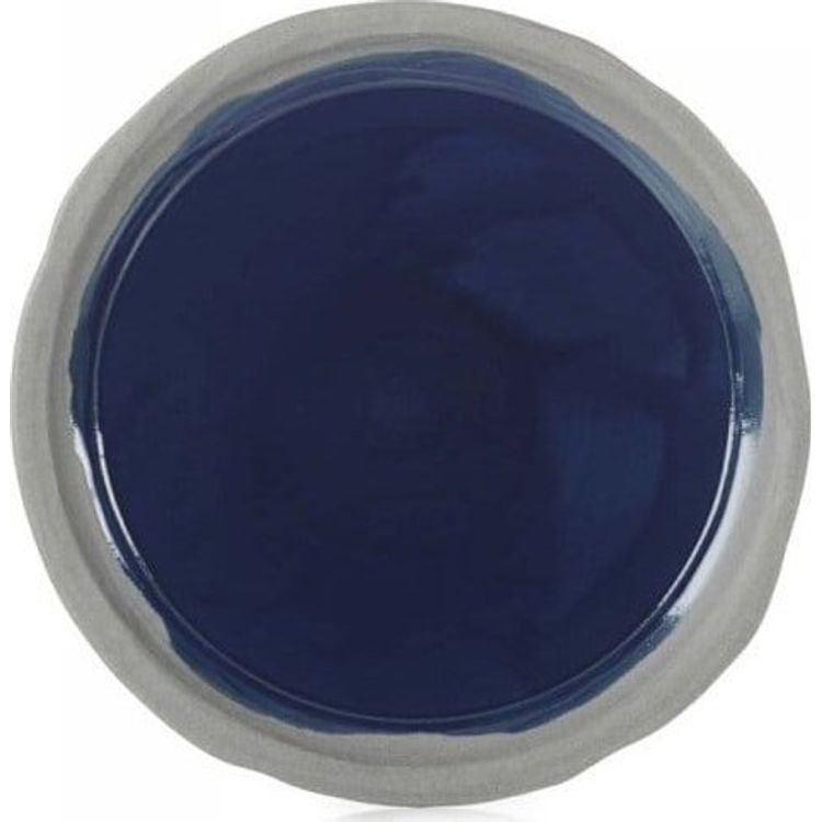 Tootefoto - No.W Talerz p aski 21 cm niebieski