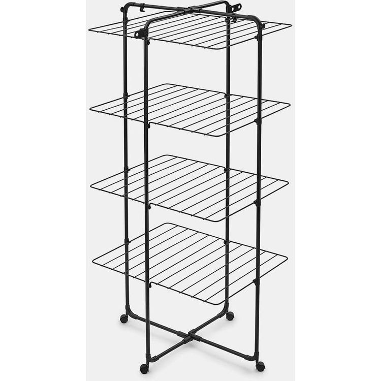 Tootefoto - Brabantia HangOn Tower Drying Rack 30m Matt Black