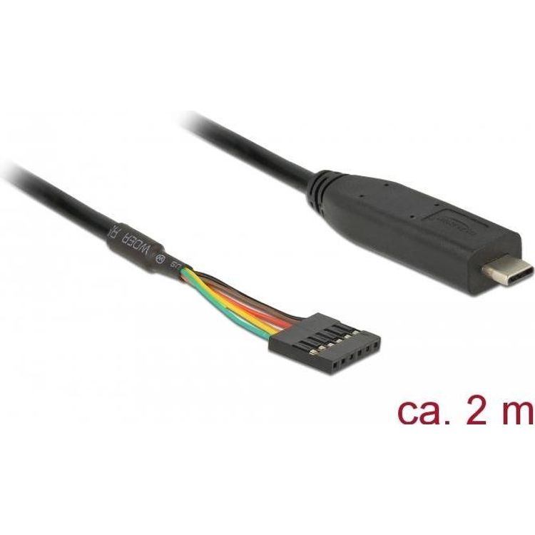 Tootefoto - DeLOCK 63913 USB-kaabel 2 m USB C Must