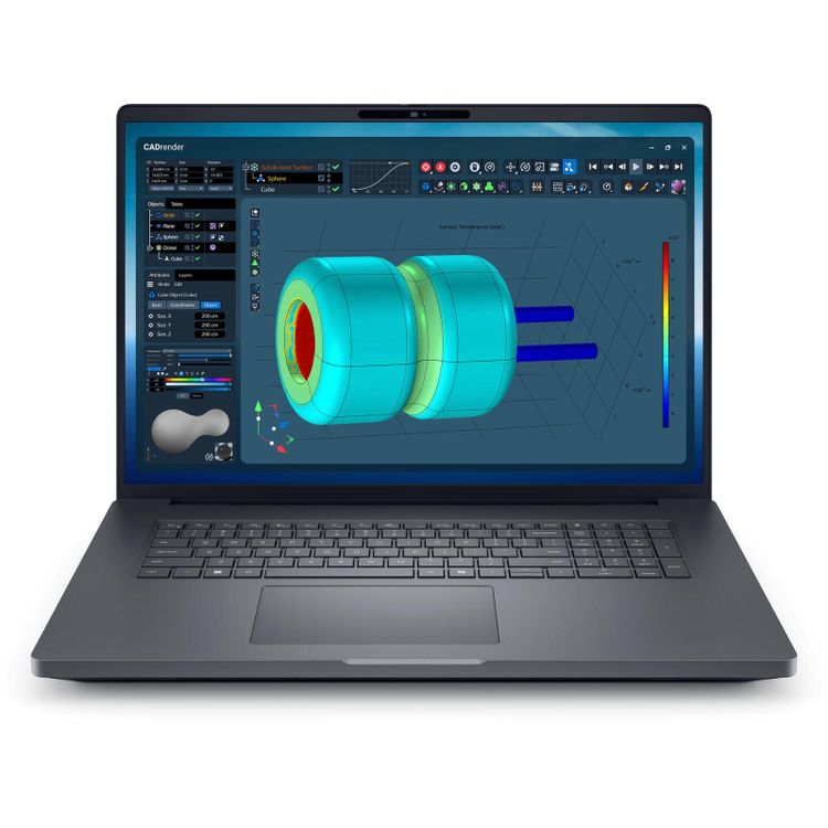 Tootefoto - Dell Pro Max 18 Plus MB18250 7RM62 Notebook 45,7 cm (18") 2560x1600 - Intel Core Ultra 9 285HX - 1TB SSD - HDMI/USB-C - Windows 11 Pro - Magnetit