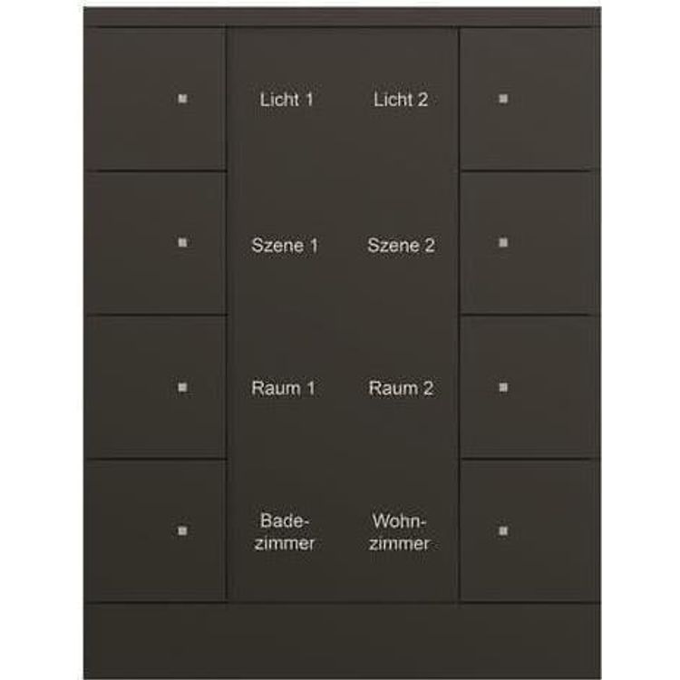 Tootefoto - Busch-Jaeger 8f. Bedienelement schwarz, matt SB/U8.0.11-885 (2CKA006330A0070)