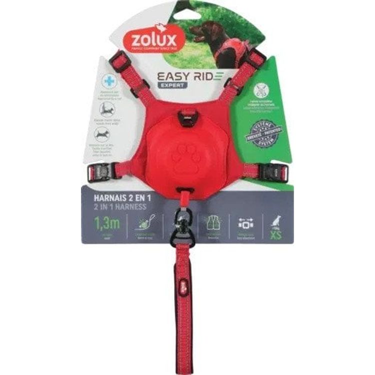 Tootefoto - Zolux koerad automaatse rihmaga easyride xs punase koera jaoks