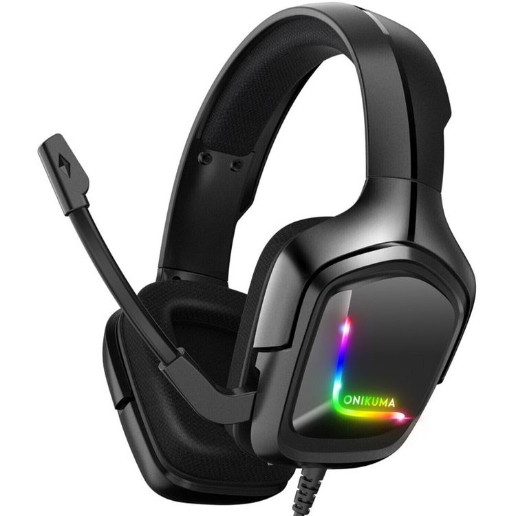 Tootefoto - Onikuma K20 RGB Wired Gaming Headset Black PC headset (Just unboxed)