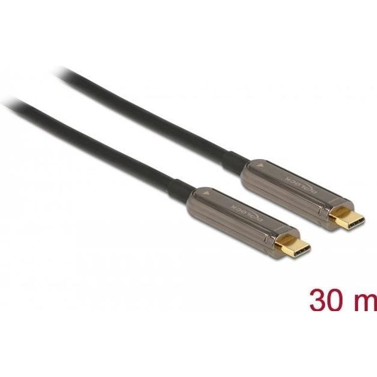 Tootefoto - DeLOCK 84132 USB-kaabel 30 m USB 3.2 Gen 1 (3.1 Gen 1) USB C Must