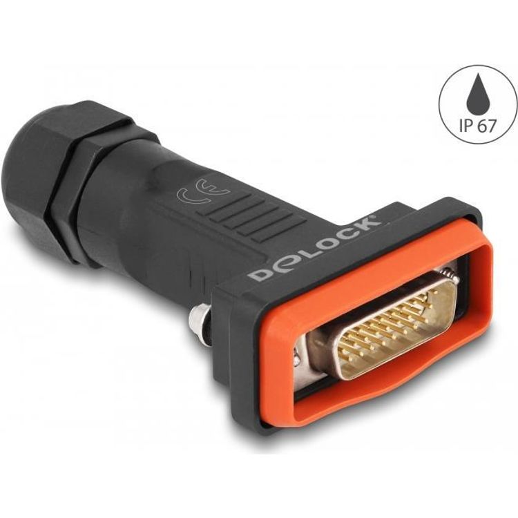 Tootefoto - DeLOCK 87808 juhtmepistmik D-Sub HD 26 pin/ 26 soldering pin Must, Oran