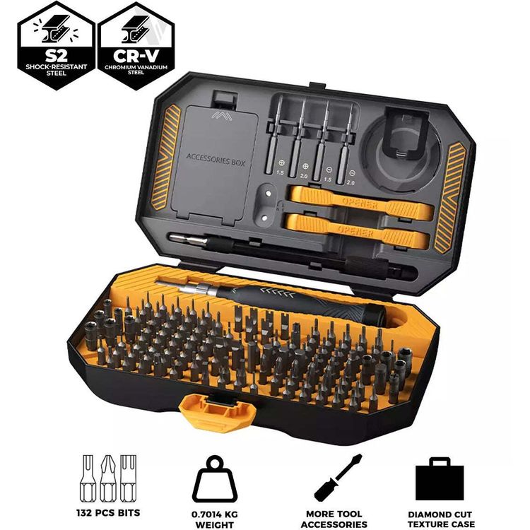 Tootefoto - JAKEMY JM-8183 t ppiskruvikeeraja komplekt koos avamist riistade ja tangidega (145 hes)