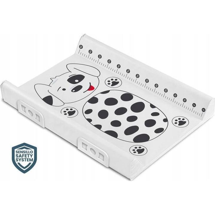 Tootefoto - Sensillo Padded baby changing mat Safety System 70 cm Dog Platinum Sensillo