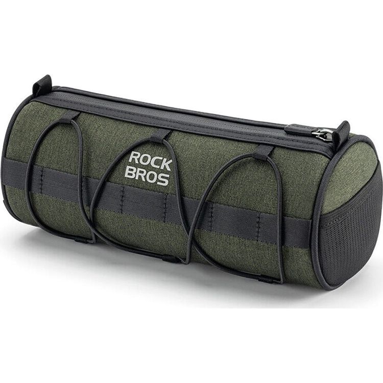 Tootefoto - Juhtraua ja sadularaami k lge kinnitatud jalgrattakott, 2l - roheline ROCKBROS