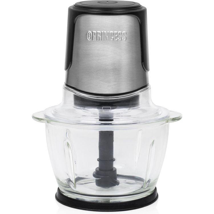 Tootefoto - Princess 221051 elektriline toiduhakkija 1 l 300 W Must, Roostevaba teras, L bipaistev