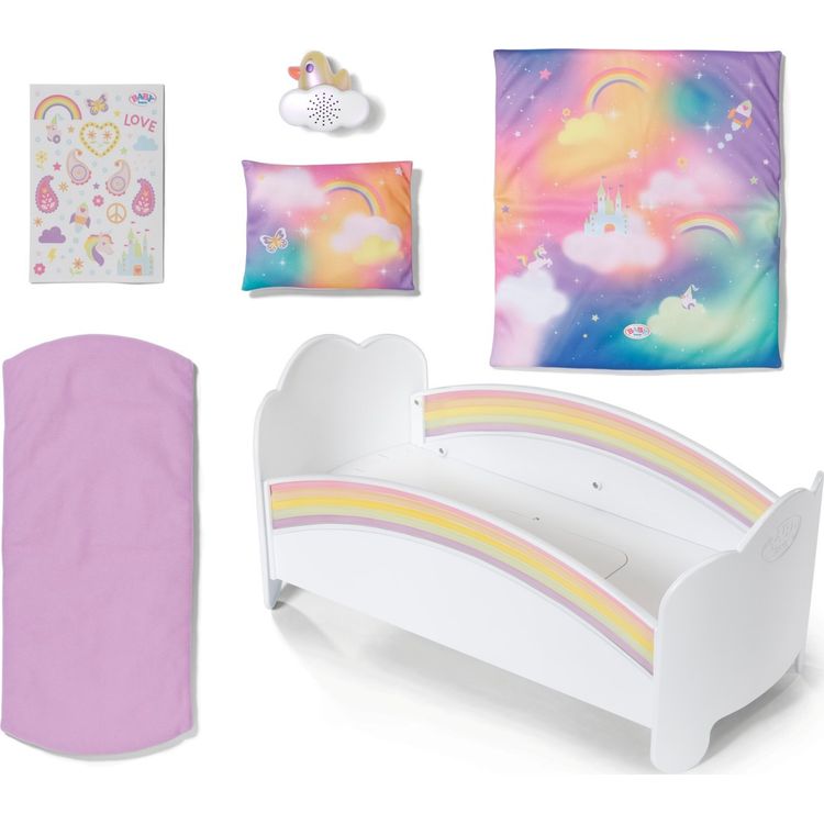 Tootefoto - Baby Born Zapf BABY s ndinud Regenbogen Bett