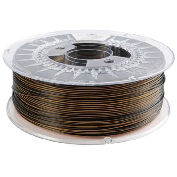 Tootefoto - 3D PLA plastik, kahepoolne Magic silk SOLAR ECLIPSE (kuldne, must) 1kg Spectrum