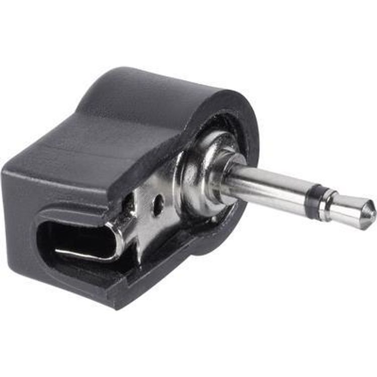 Tootefoto - TRU COMPONENTS Klinken-Steckverbinder 2.5 mm Stecker, gewinkelt Polzahl: 2 Mono Schwarz 1 St. (1578952)