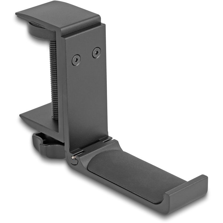 Tootefoto - Delocki reguleeritav lauaarvuti k rvaklappide hoidik Alumiiniummust