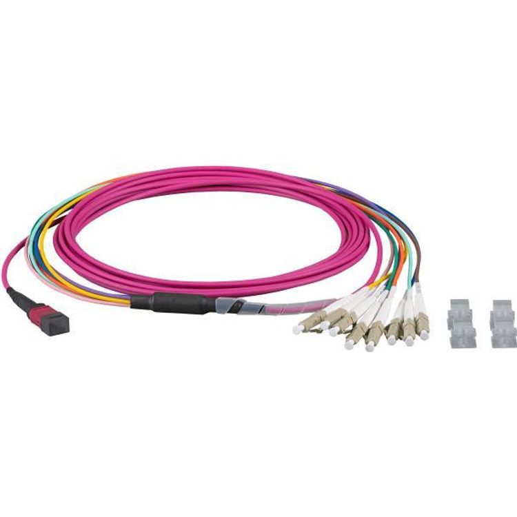 Tootefoto - EFB Elektronik MTPF08LCOM4-3 kiudoptiline kaabel 3 m MTP LC OM4 Violetne