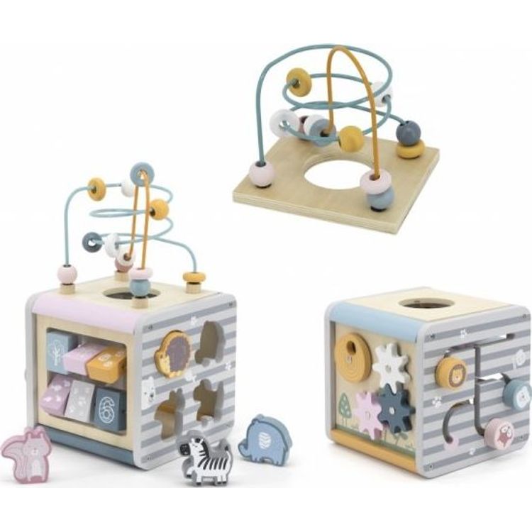 Tootefoto - Viga Toys Viga Toys Polar B tegevuskast puidust m ngukeskus 5in1