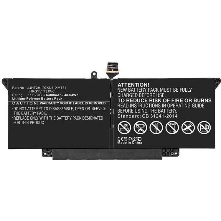 Tootefoto - CoreParts Laptop Battery 49.28Wh Li-Pol 7.7V 6400mAh Black - Batterie - 6.400 mAh (HRGYV-CP)